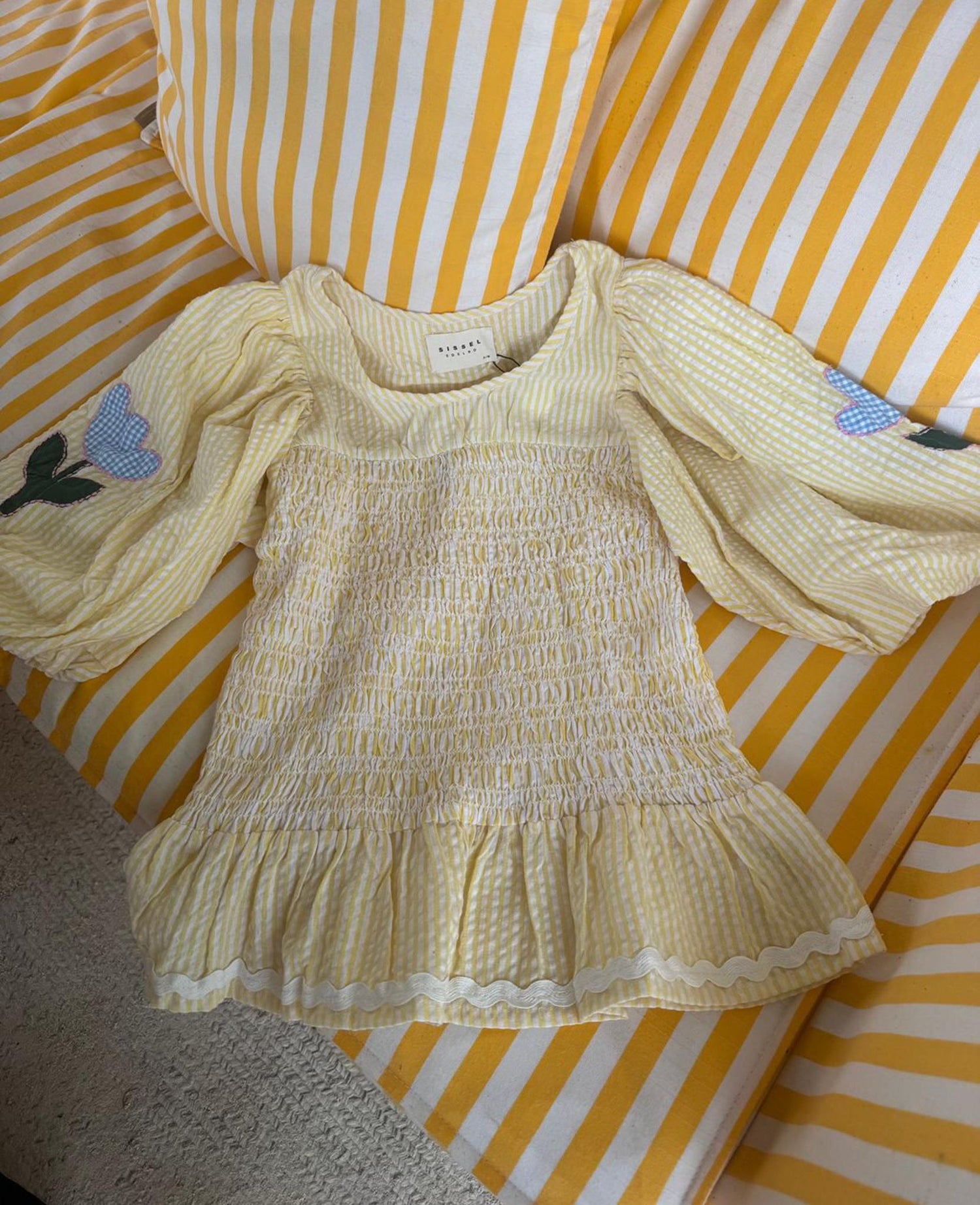 Svea Top - Yellow Stripes