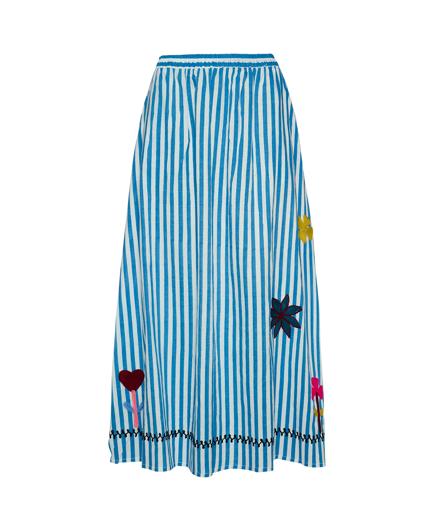 Vilja Skirt - Blue Stripes