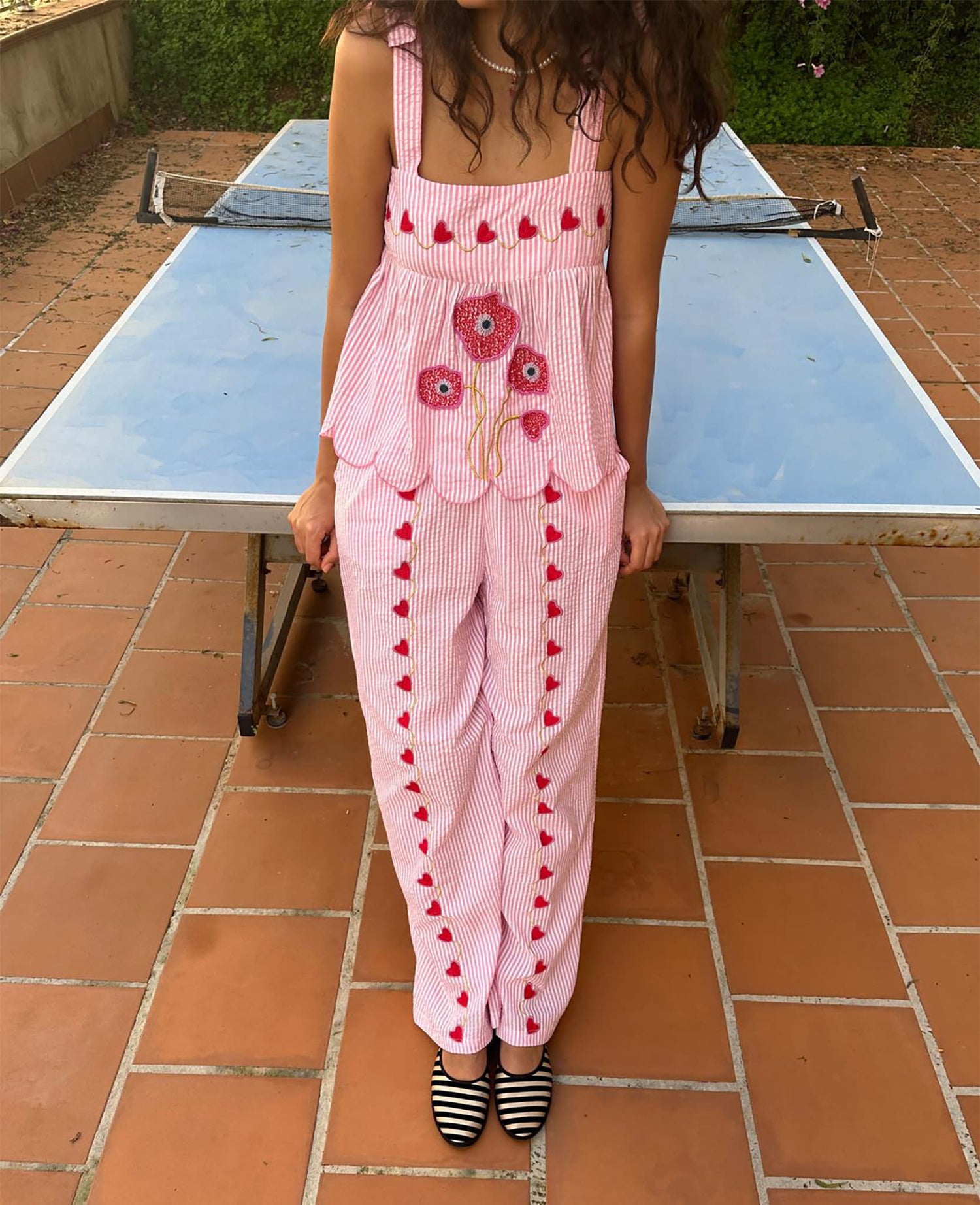 Wenke Pants - Pink Stripes