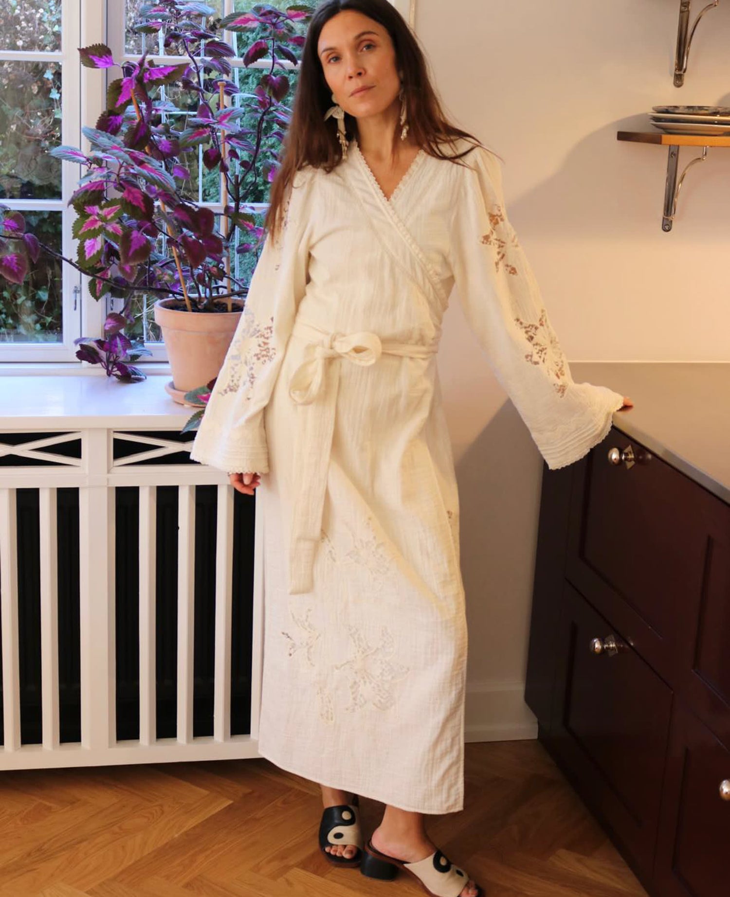Winfrey Wrap Dress - Off White