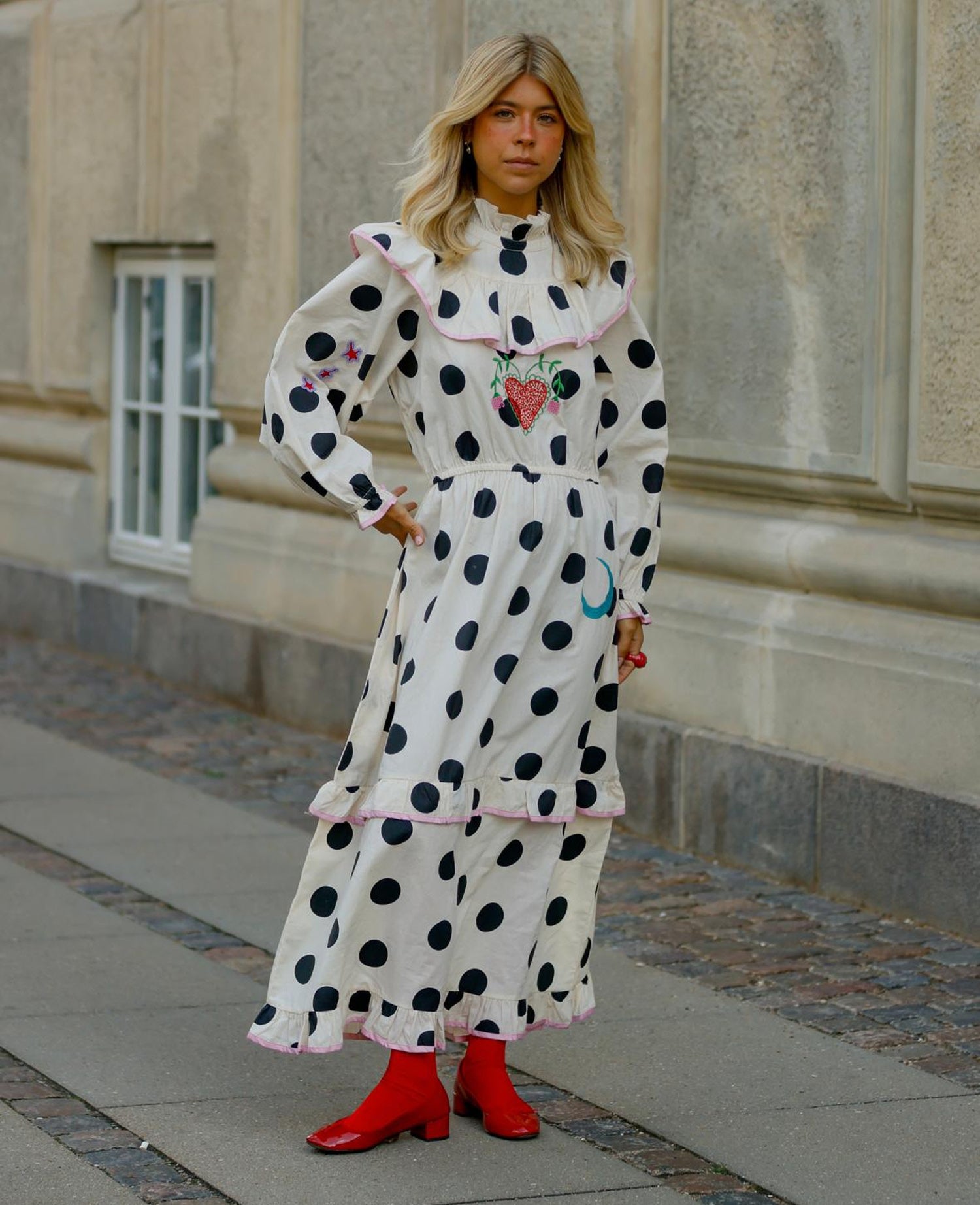 Diana Dress - Black Dot